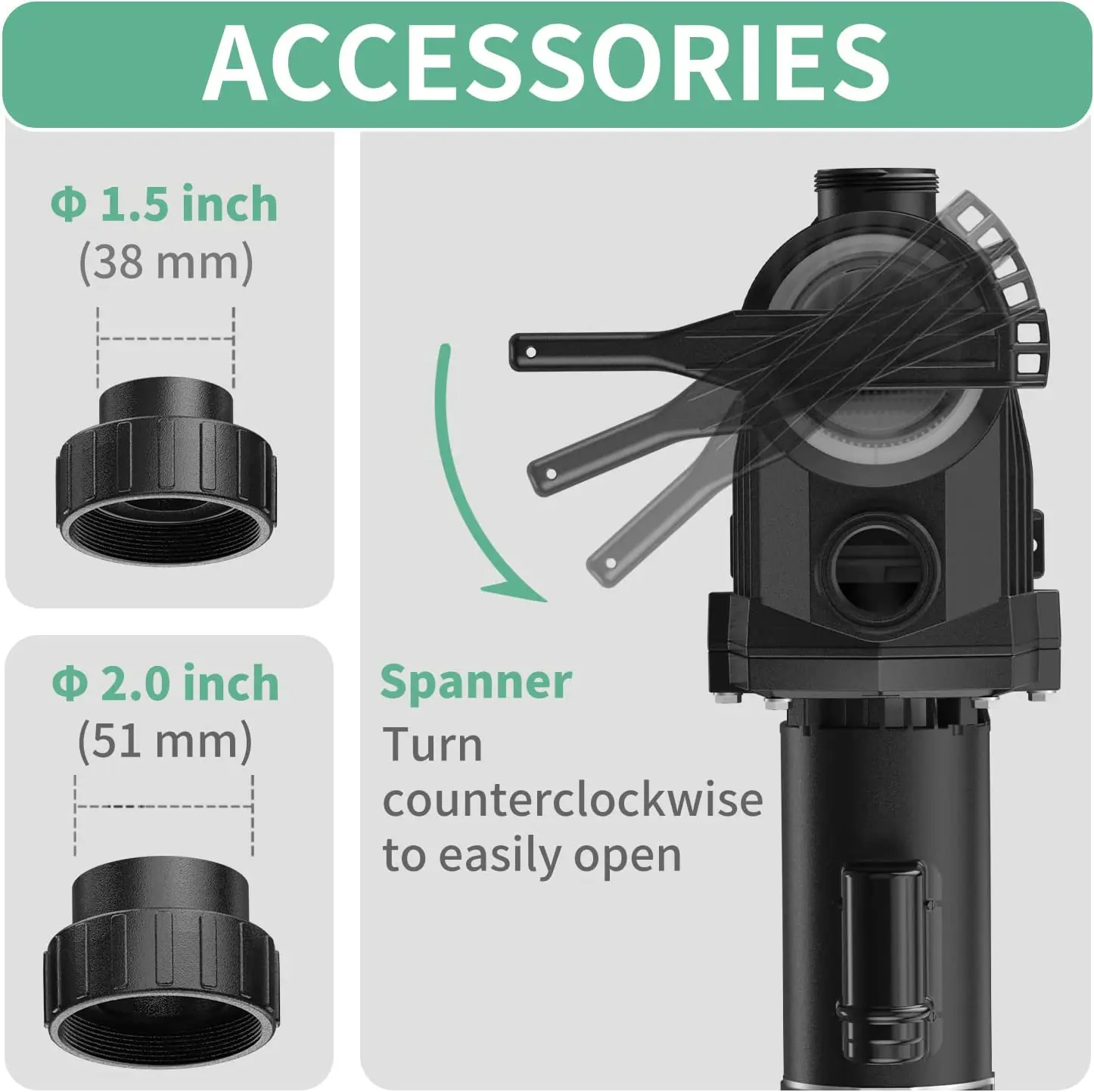 J20007E 2.5HP 6240GPH Pool Pumps Above Ground and Inground, 1725RPM/3450RPM Variable 2-Speed Swimming Pool Pumps
