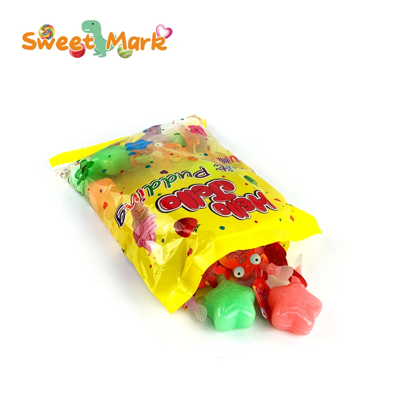 Assorted bag Jelly Christmas Tree and Stars Yogurt jelly