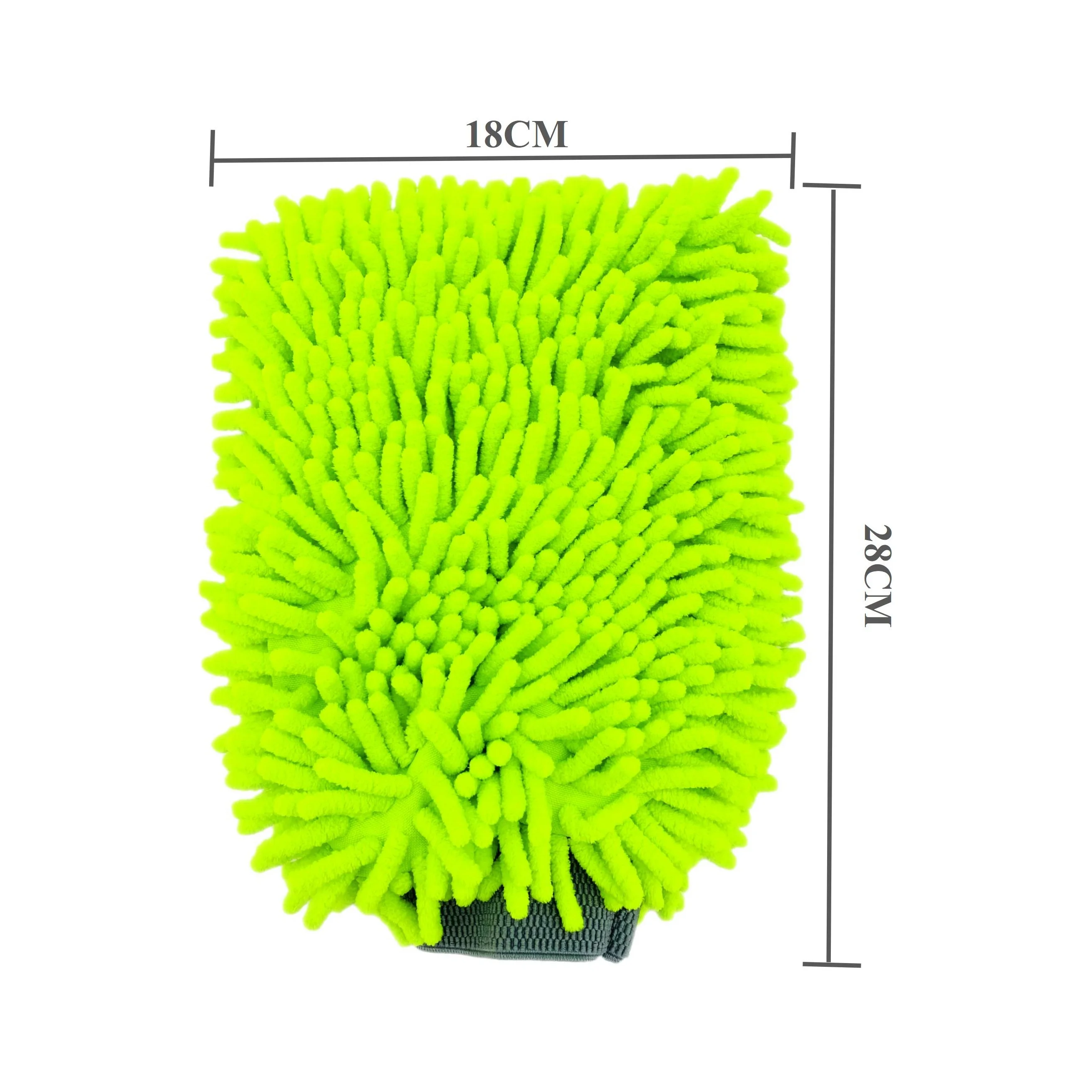 Best selling double-sided chenille wash mitt 80%-20% microfiber wash mitt for car wash