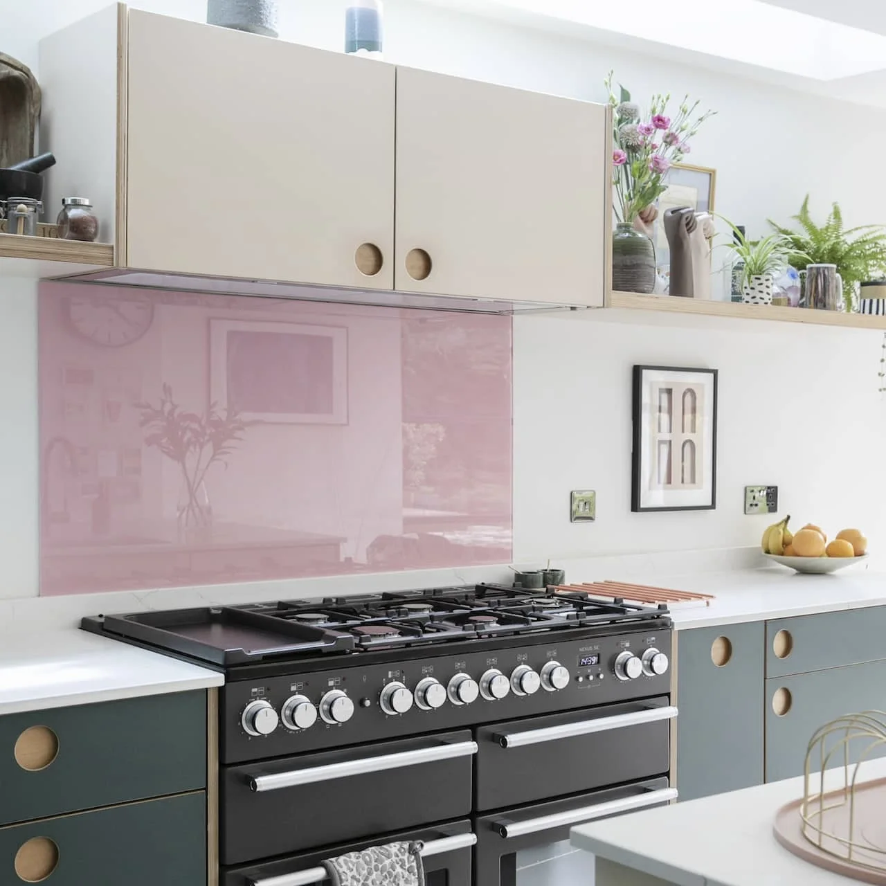 Complete Quartz Slab Countertop with Modern Acrylic Kitchen Island HMR Particleboard Scandinavian Cabinet in MDF Wood Style