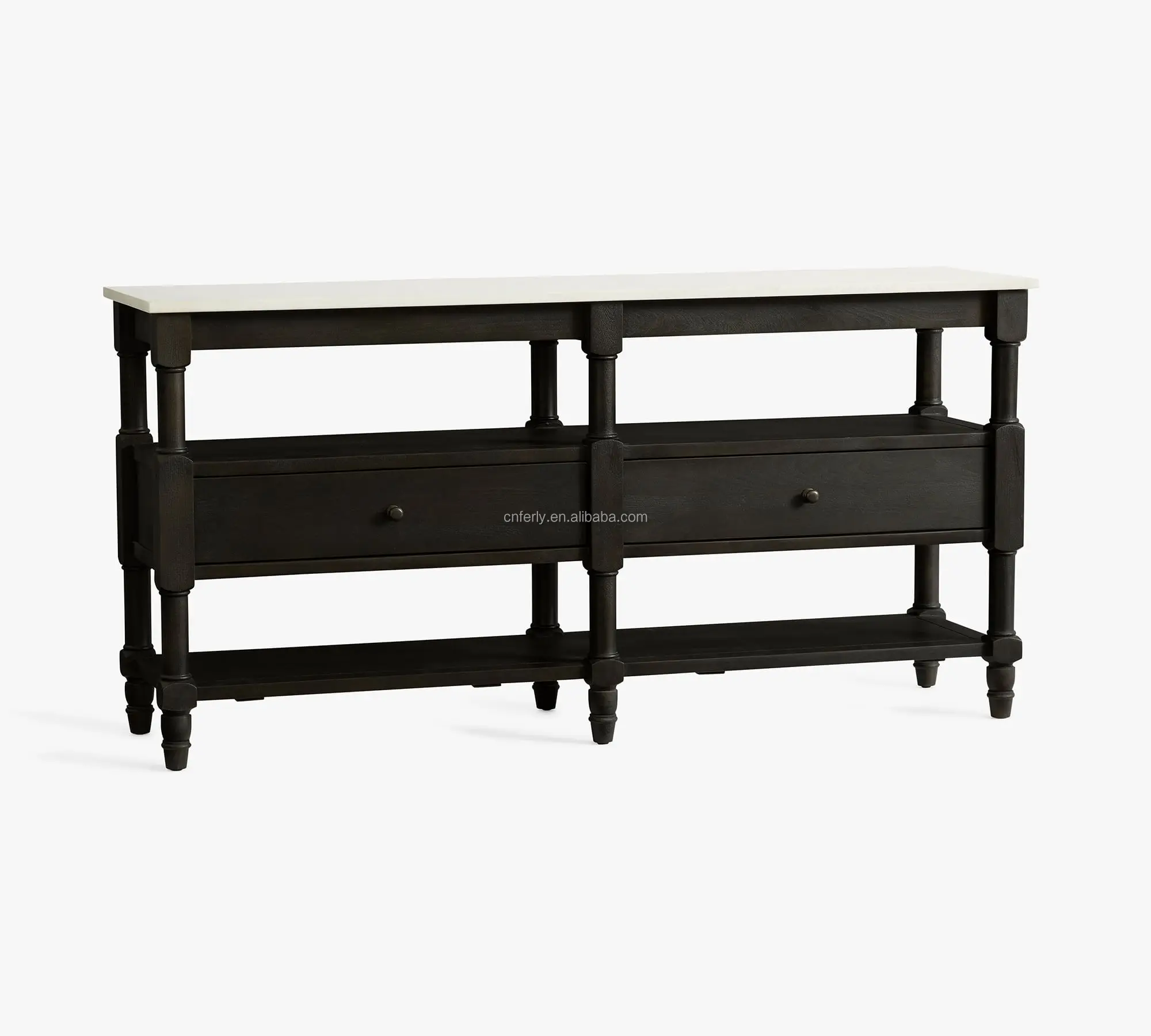 Modern American Style Living Room Wood Media Console French Contemporary Oak Media Console