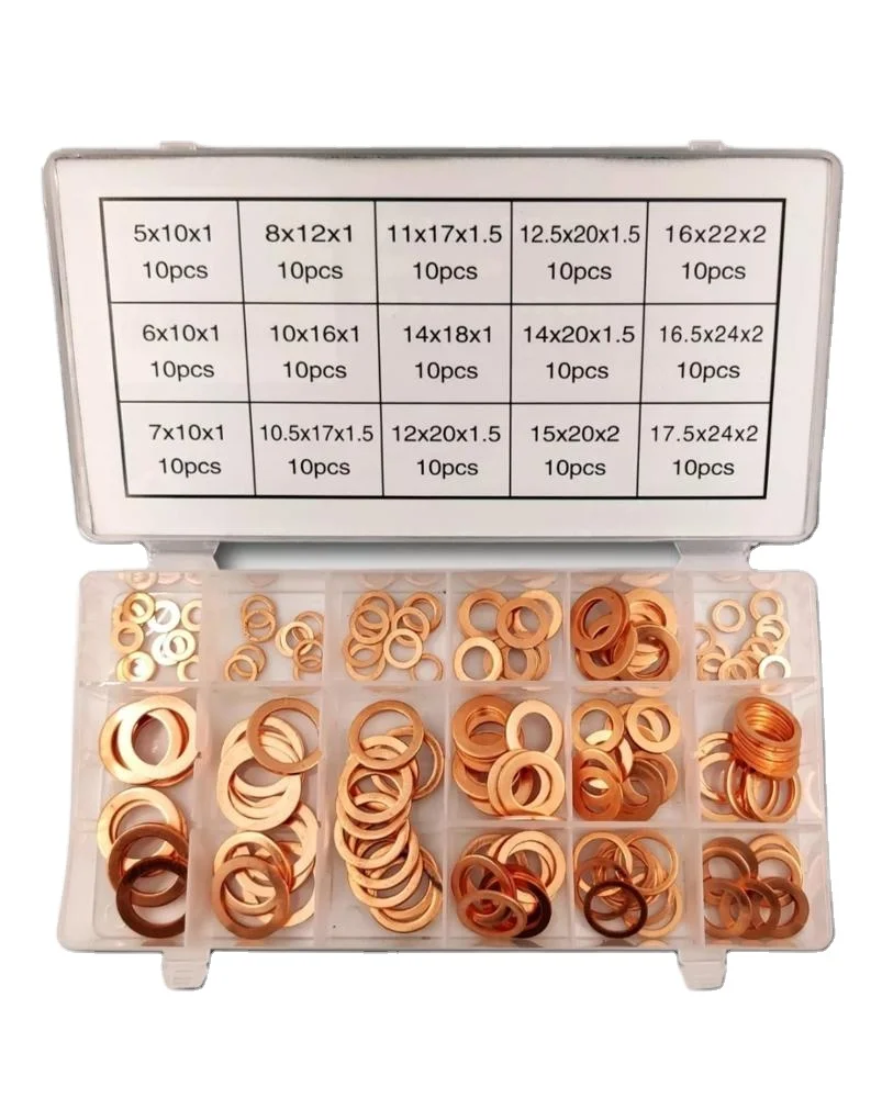 Ассортимент метрических медных шайб