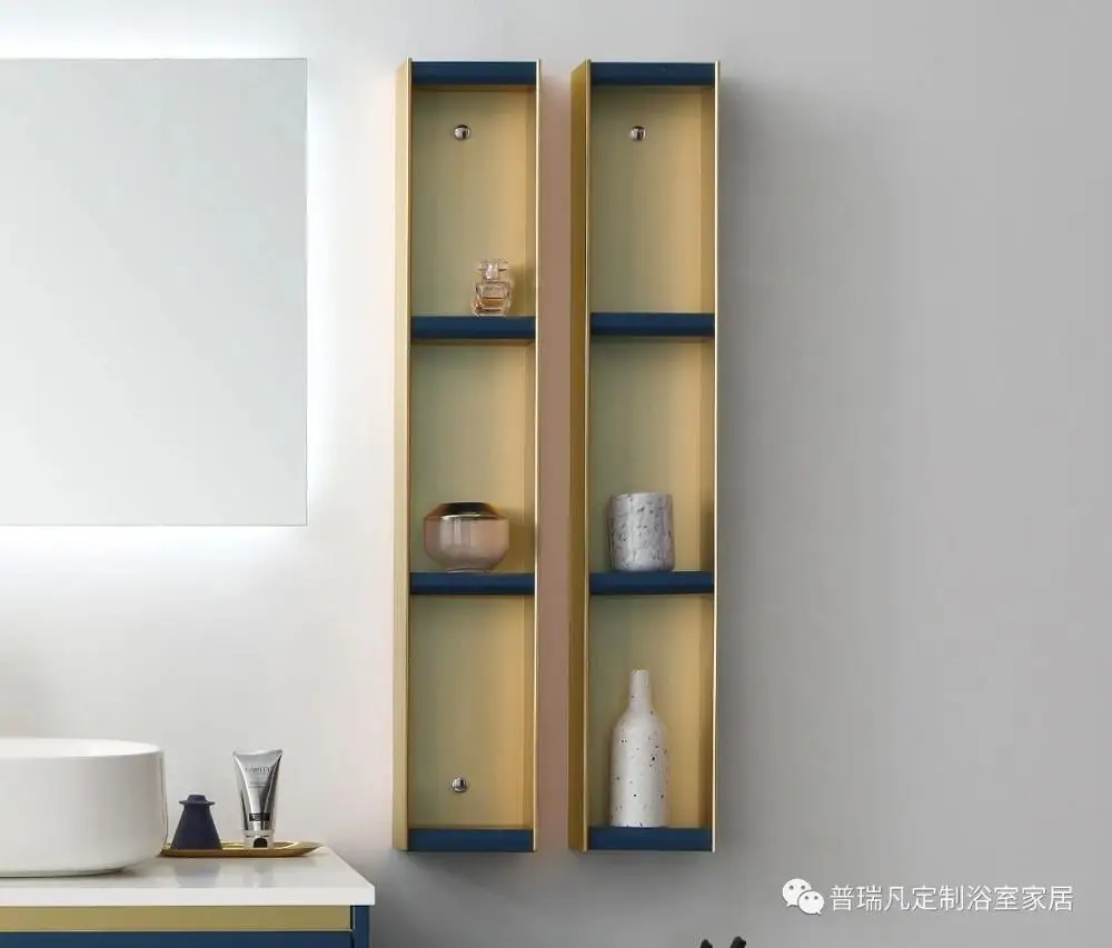 
illuminated mirror bathroom cabinet hotel bath vanity low factory sale low price hotel project bathroom furniture 