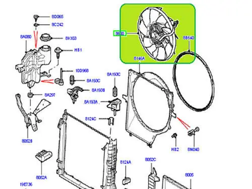  Новый Вентилятор сцепления радиатора охлаждения для Range Rover Land Sport 2006-2009