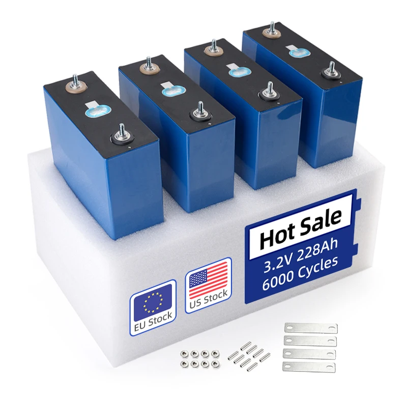Wholesale 3.2V 228Ah Lifepo4 Battery Lithium Ion Batteries 100Ah 280Ah 230Ah 320Ah For Rv Vans Campers Ev Boats Yacht Golf Carts
