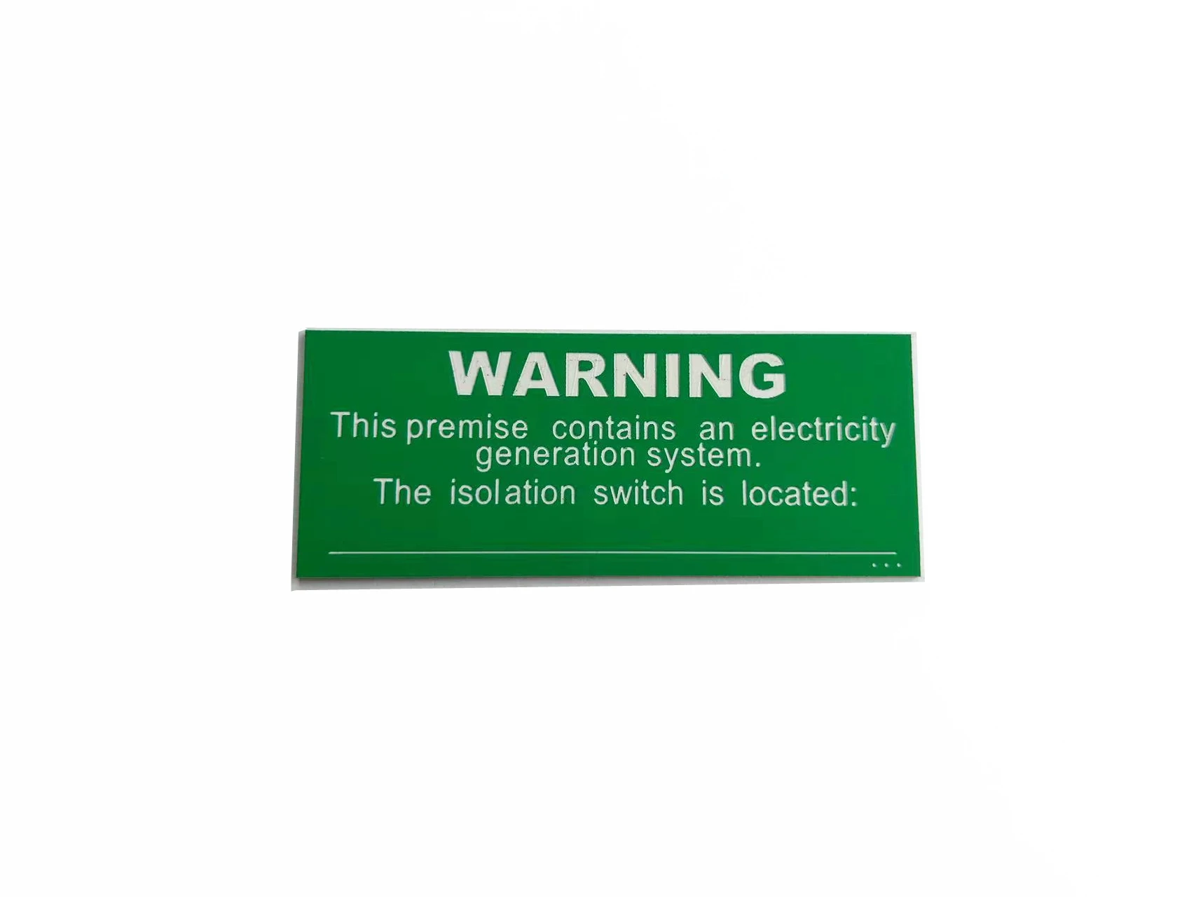 Inverter Location solar label PV Array D.C. Isolator custom sticker engraving self adhesive  photovoltaic arrays