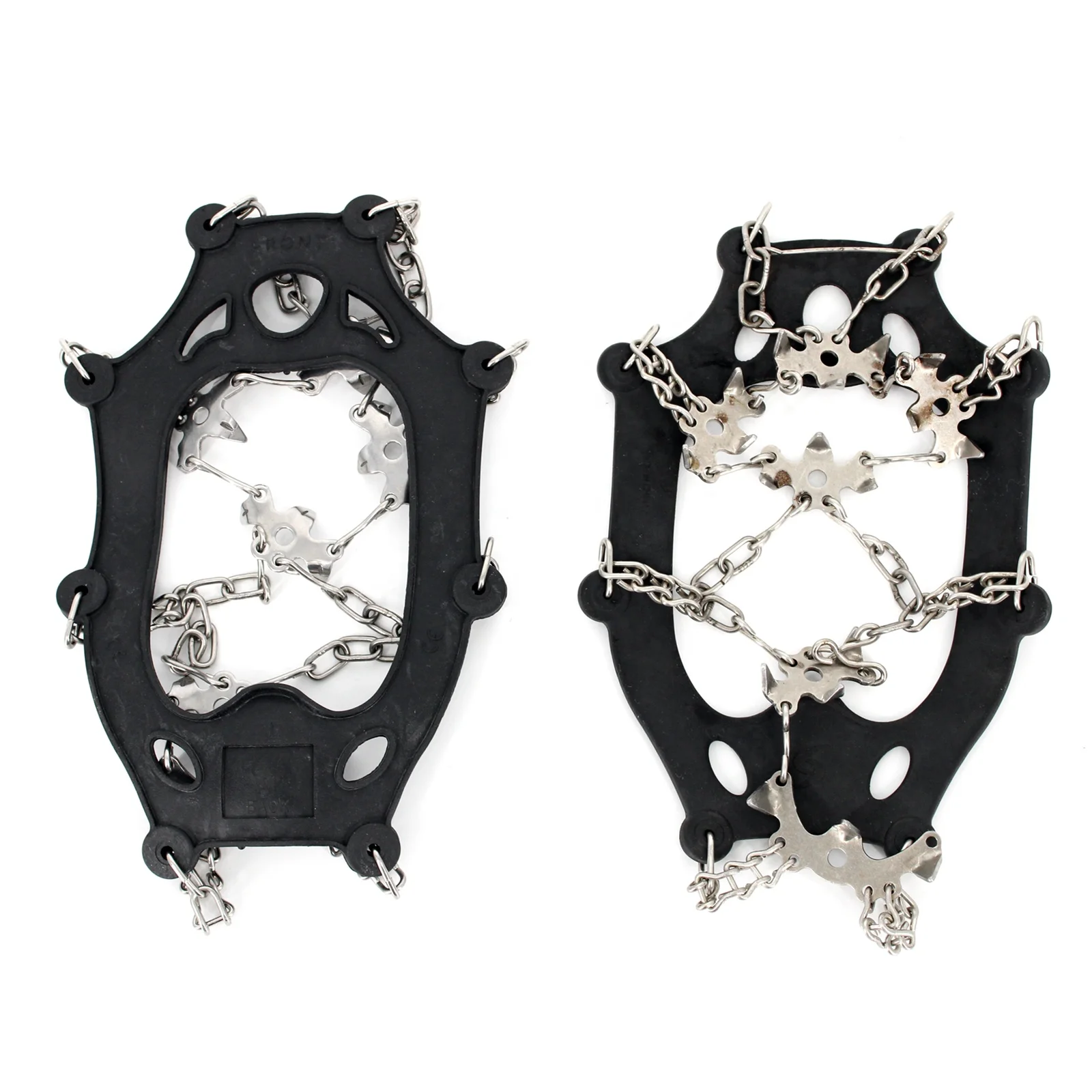 Ice Crampons, 19 Micro Spikes Ice Cleats for Boots, Anti Slip Ice Grippers