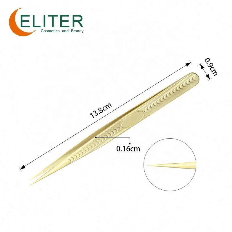 ELITER Hot Wholesale Eyelash Tweezers Professional Tweezers Private Label Tweezers Eyelash Extensible