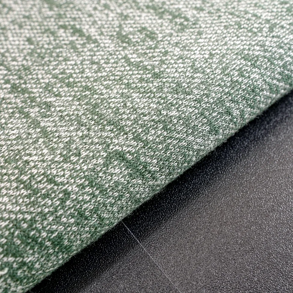 stock 44%polyester 38%rayon 18%catton slub terry knit fabric sweatshirt fabric