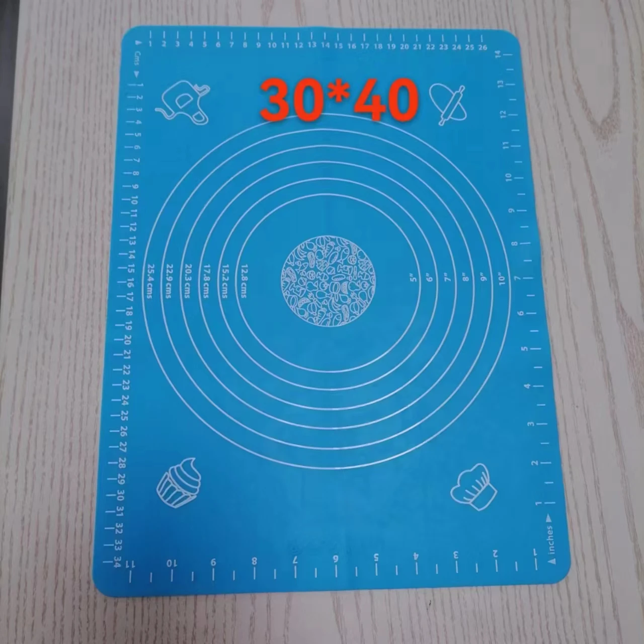Большой силиконовый коврик 50*40 см/30*40 см/70*50 см/65*45 см и тестовый более толстый для замешивания