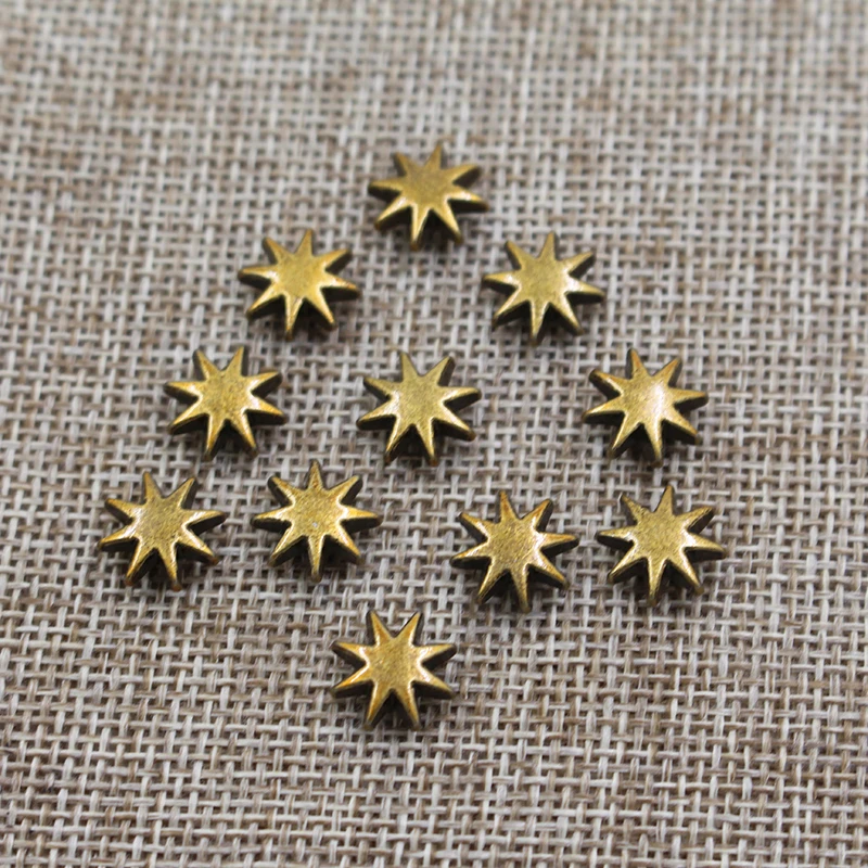 High quality star pattern antique metal denim rivets for jeans