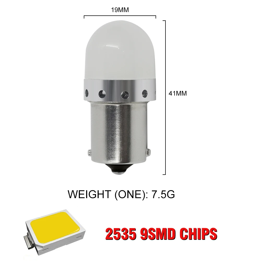 F2WORLD Strobe flash 1156 1157 T20 W21W T25 S25 2835 9SMD led turn light brake light reverse light led car bulb