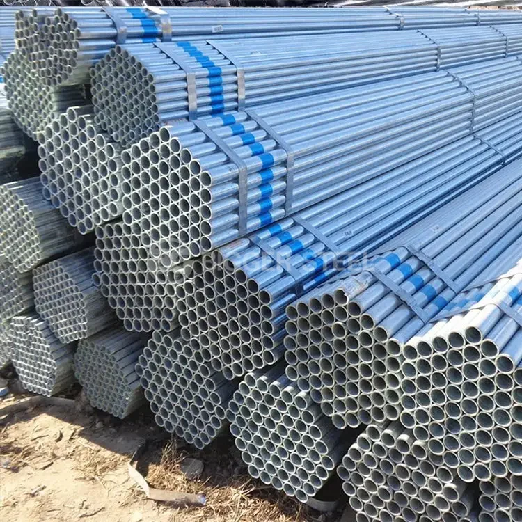 Hot Dip Pre 2 Inch Threaded Galvanized Iron Welded Round Tube Fence Pipe in Turkey Seamless Carbon Spiral Steel Pipe