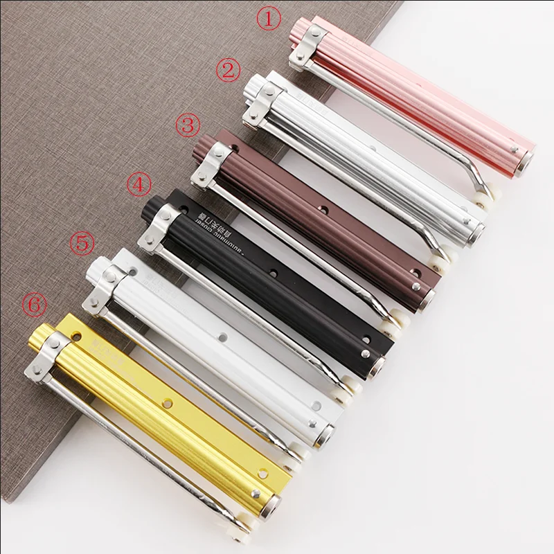 Hot Sell High Quality Small Size  Aluminum Automatic Sliding Track Arm  Door Closer For Residential Household