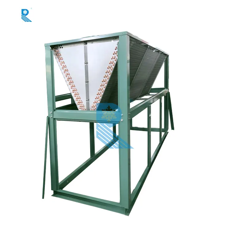 Ruixue V Type Air Cooled Condenser Used for Cold Room Refrigeration Unit with Fans