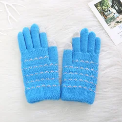 2019 Winter Magic Gloves Touch Screen Women Warm Stretch Knitted Mittens Gloves