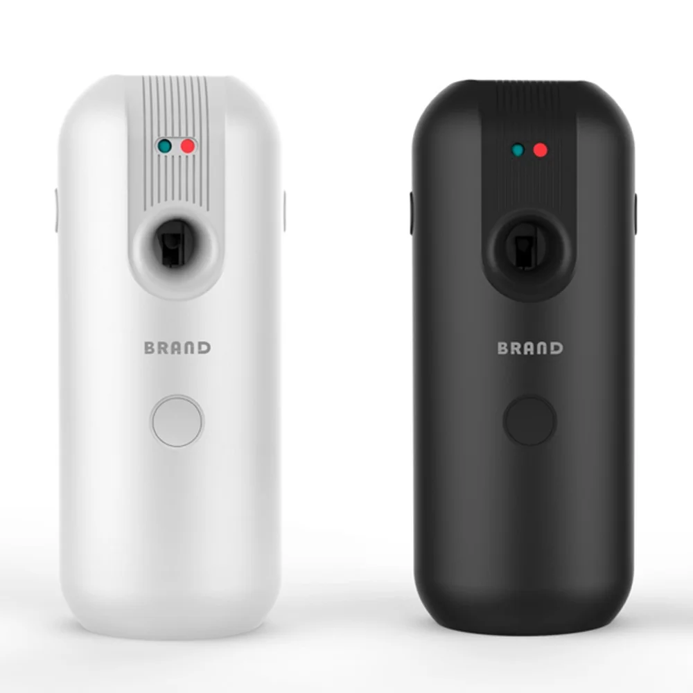 Home Indoor Wall Mounted Automatic Adjustable Fragrance Spray Plastic Button Air Freshener Dispenser for 250ml 300ml Refill Can