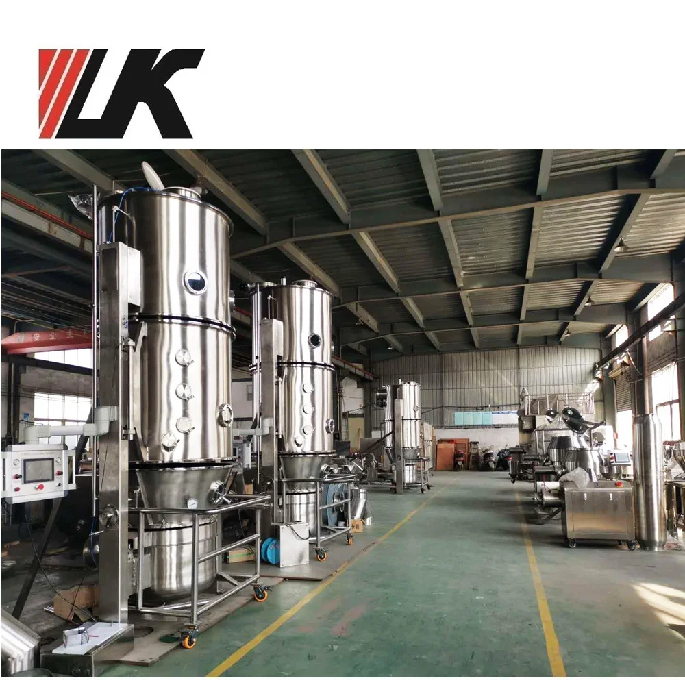 FG-300 Granulator Fluid Bed Drying Equipment Vibrating Fluid Bed Dryer