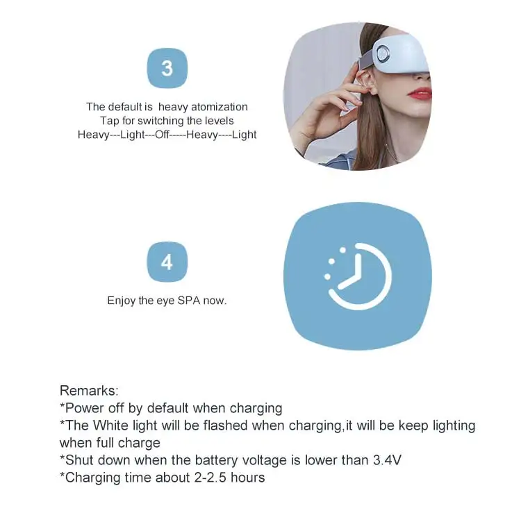 4d smart eye massager machine best household eye massager with heat compression\n