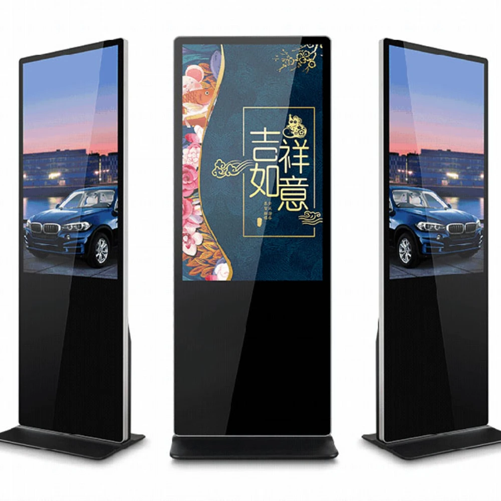 32 Floor Stand Digital Signage Displays Android Touch Screen Kiosk outdoor marketing LCD Smart Advertising Totem Display Players