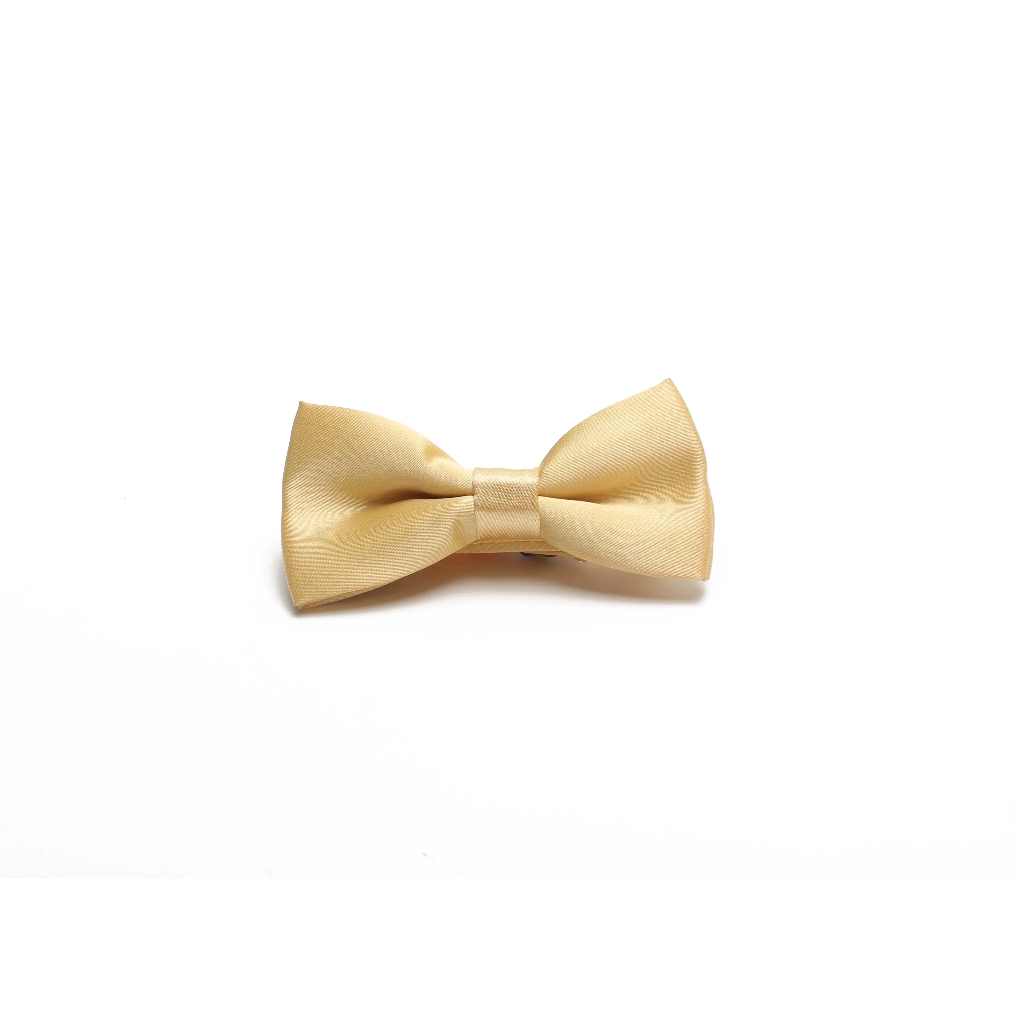 Polyester Satin Plain Dyed Self Tie Bow Ties for Wedding Bowtie