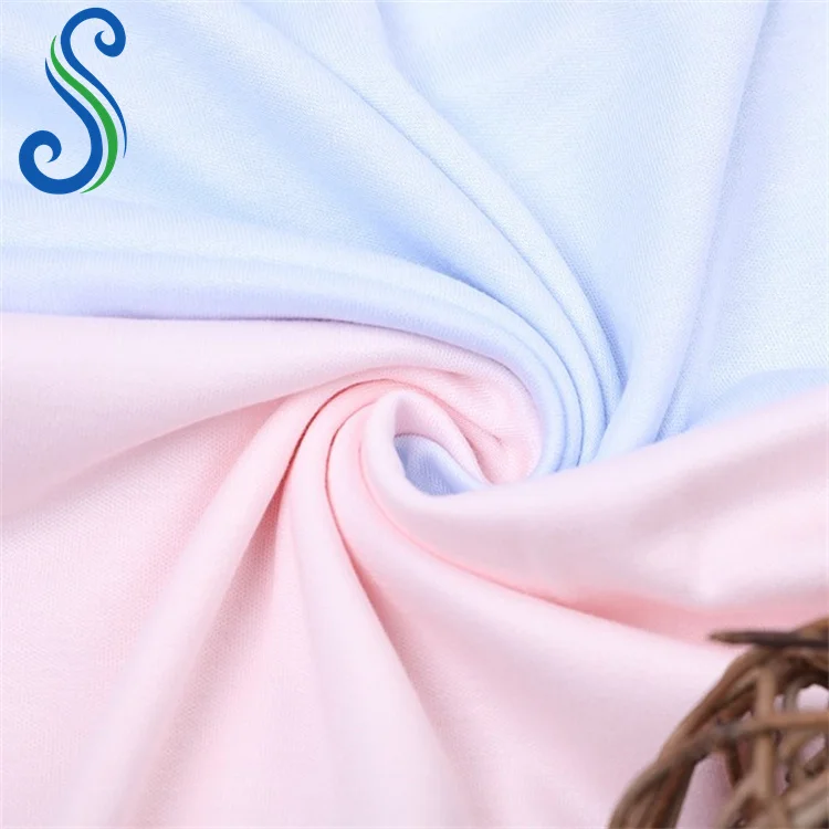 High Quality Supersoft 70%Bamboo 30%Cotton 2 Side Interlock Fabric for Baby Pajamas
