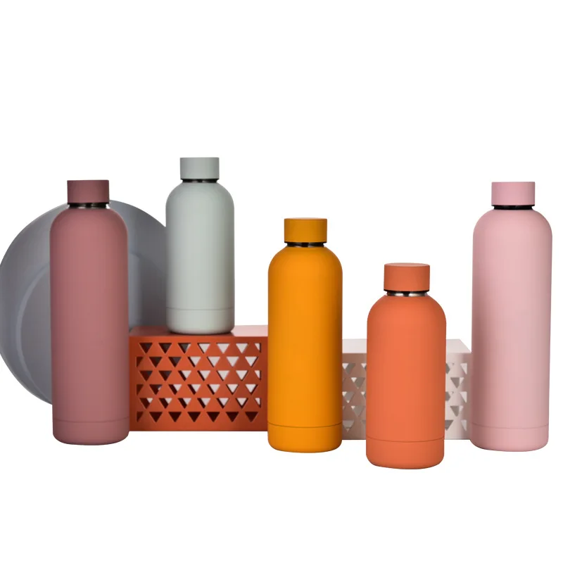 350ml таможня 304 изоляционное покрытие из нержавеющей стали с двойными стенками Вакуумный напиток термос спортивные бутылки для воды