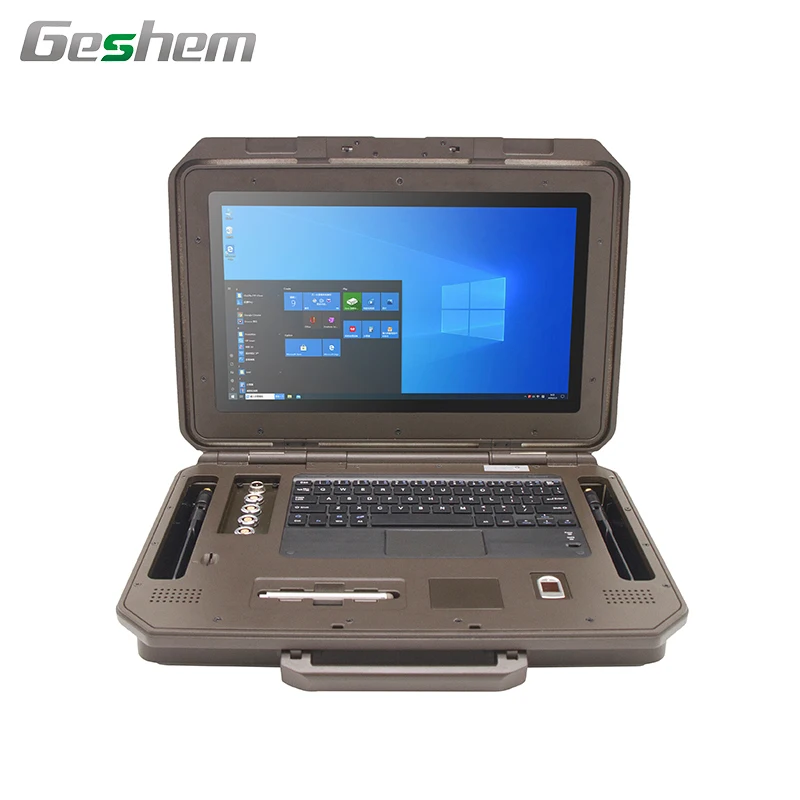 
Hot sale wifi BT LTE SSD 1000nits 1920*1280 display ODM OEM military rugged laptop computer 