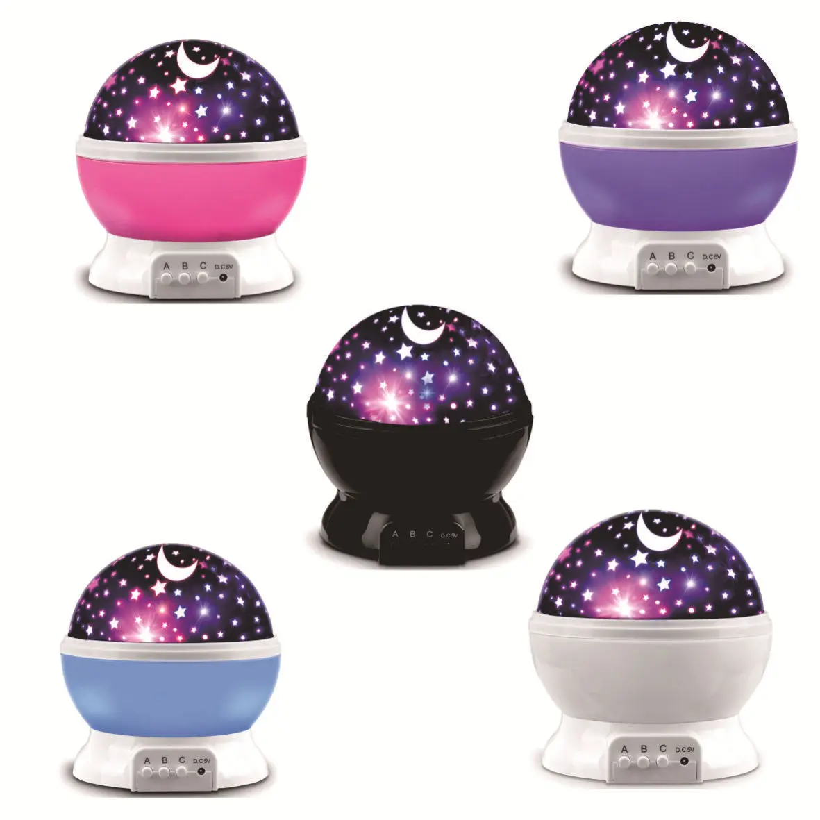 Star light projector led night light 360 Degree Rotation kids night light Color Changing with USB Cable, Gifts for Children