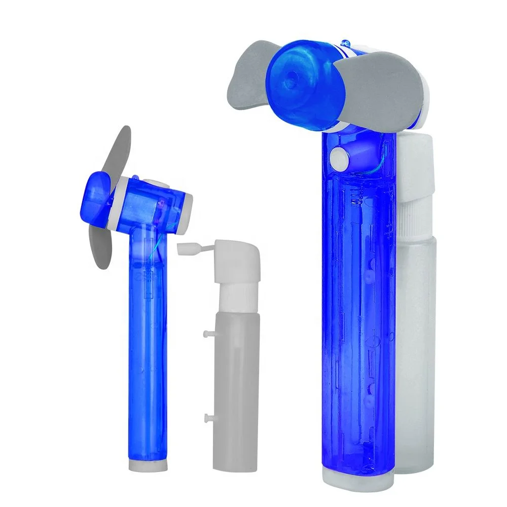Hot Sale Promotional Hand Held Mini Mist Fan Water Cooling Battery Fan
