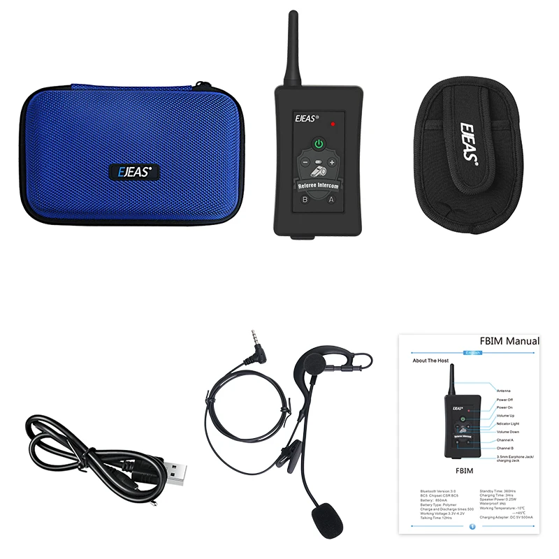 FBIM футбольный арбитр гарнитура BT домофон полный дуплекс 4users 1500 м Interphone гарнитура