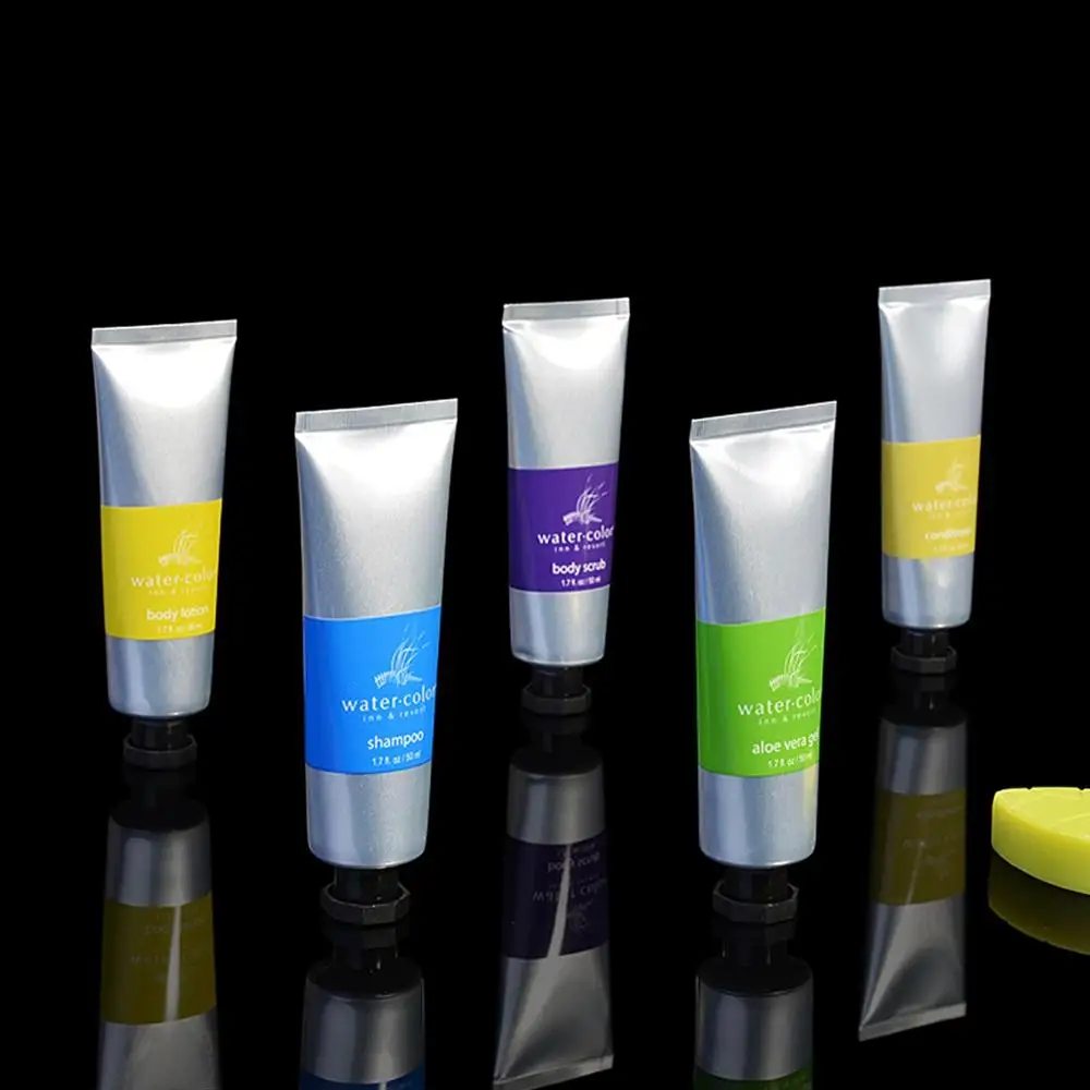 Hot sale cosmetic squeeze tubes with hotel shampoo and conditioner