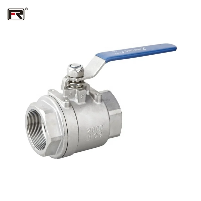 FURUI Factory Direct stainless steel 304 316 PSI1000 DN8-DN100  lock control Manual handle BSP NPT thread 2-piece TS ball valve