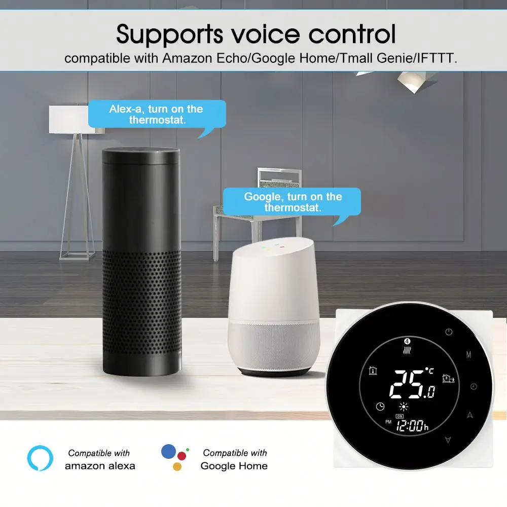 Tuya Smart Life Digital Wifi Smart Temperature Thermostat Controller/Wireless Wifi Smart Floor Heating Thermostat