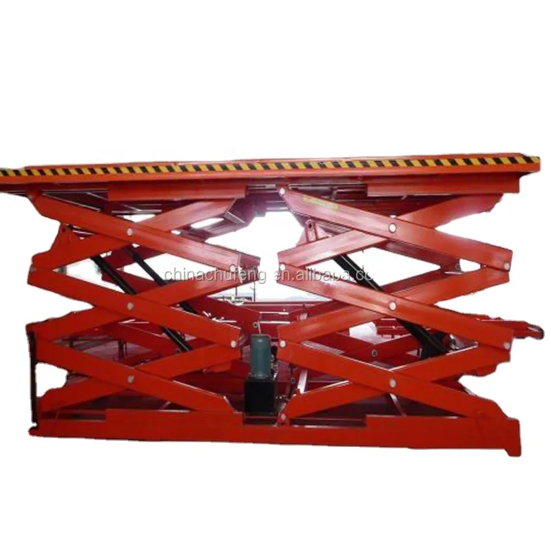 500kg hydraulic lift table scissor lift table hydraulic with guide rail indoor lifts