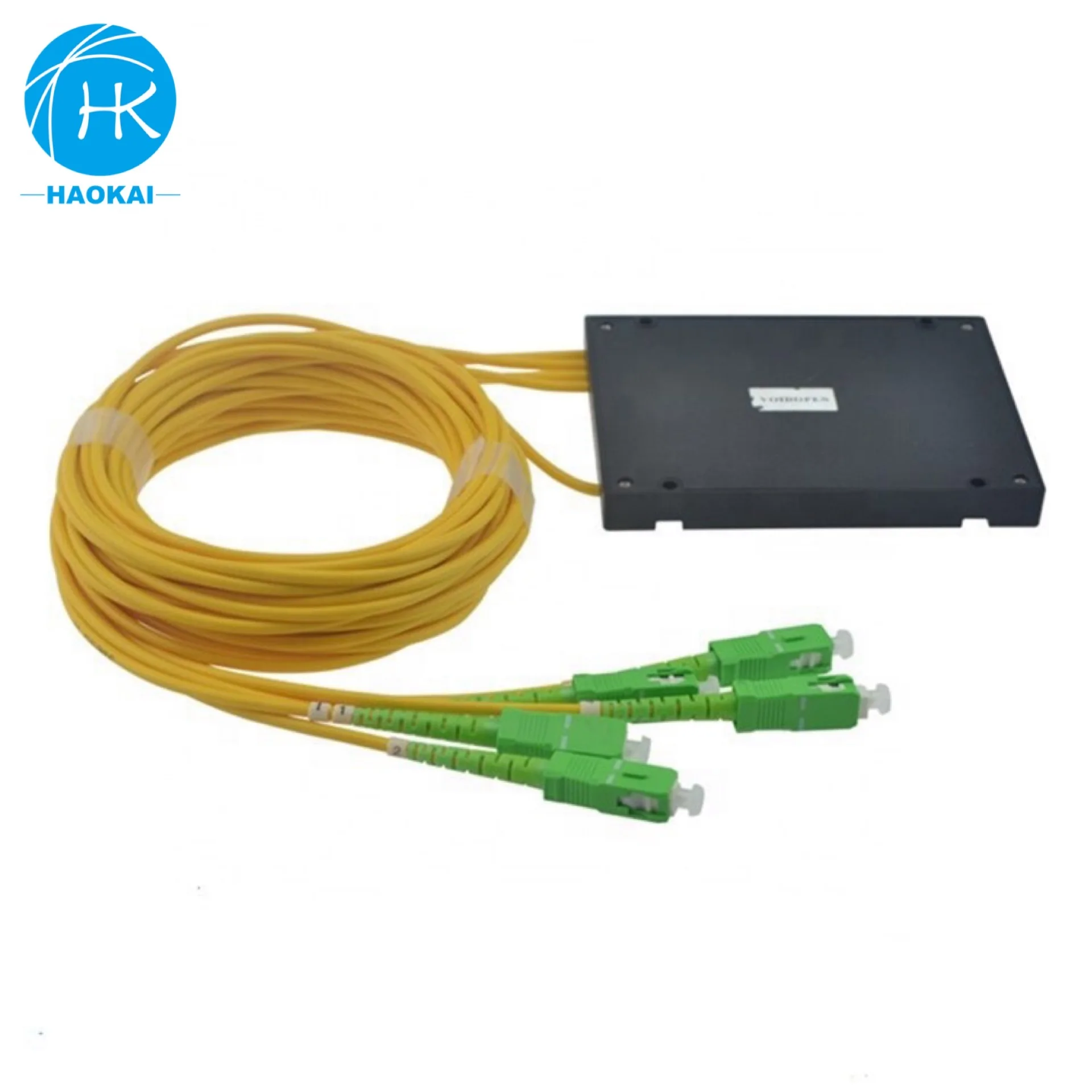 1X4 ABS coupler fiber optic plc splitter 2.0mm cable and SC/APC PC UPC Connector