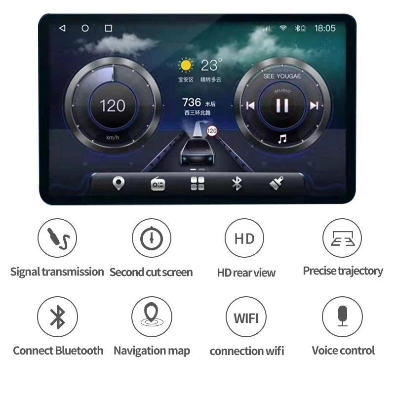 DW 8035 Universal AHD 10 Inch Double Din Car Stereo Wifi Carplay Car Dvd Player Gps Navigation Screen Android 11 Car Monitor