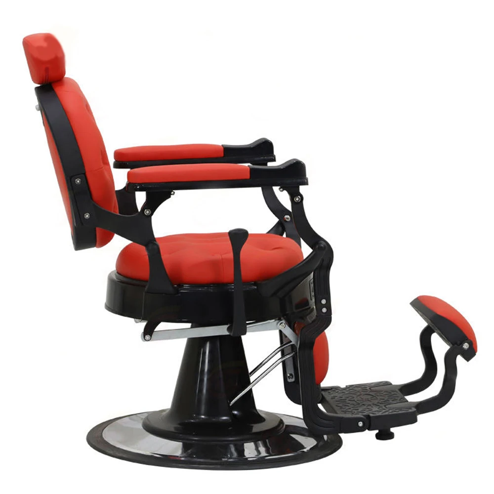 wholesale price custom salon reclining hydraulic pump vintage red barber shop chair for men