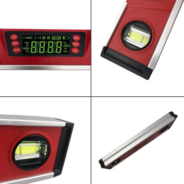 IP54 Dust & Water Resistance 10inch/254mm Angle Slope Meter Ruler LED Display Multi Angle Level Measuring Ruler Digital  Level