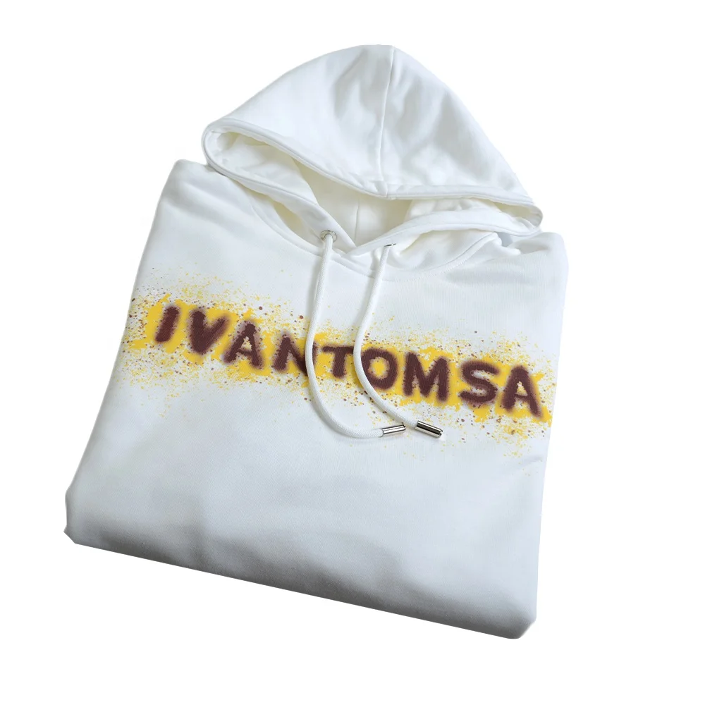 Finch garment custom logo airbrush sweatshirt men hoodie 100 cotton heavy weight digital printing hoodies