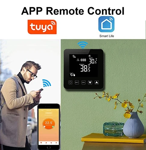 HY08-2 Room thermostat Tuya voice control programmable digital display smart home floor heating thermostat 230V