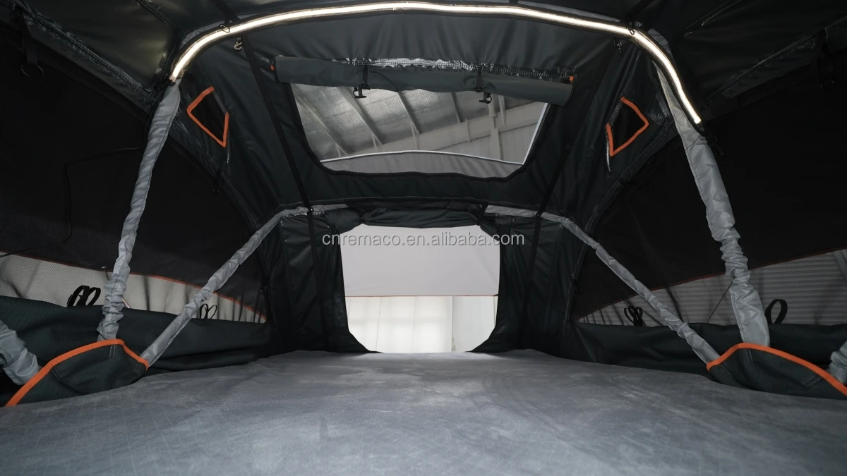 2024 Lightweight Insulated Lite High Quality Rooftop Car Tent 140 Small SUV Soft Shell for 2-3 Persons Outdoor Camping