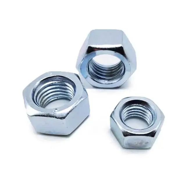 DIN934 Grade 8 hex nut galvanized Chinese nut manufacturing factory wholesale hex nut