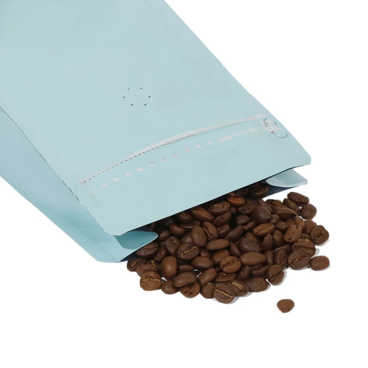 Eco Friendly Stand Up Aluminum Foil Matte Coffee Storage Packing Bag