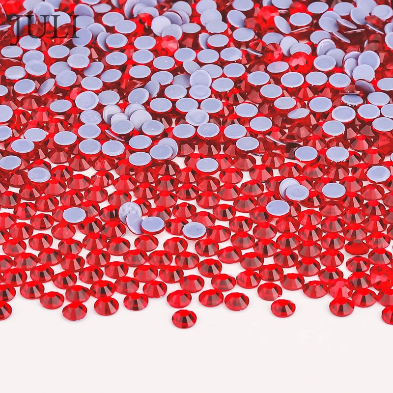 Высококачественные белые опаловые хрустальные стальные Стразы для дизайна ногтей