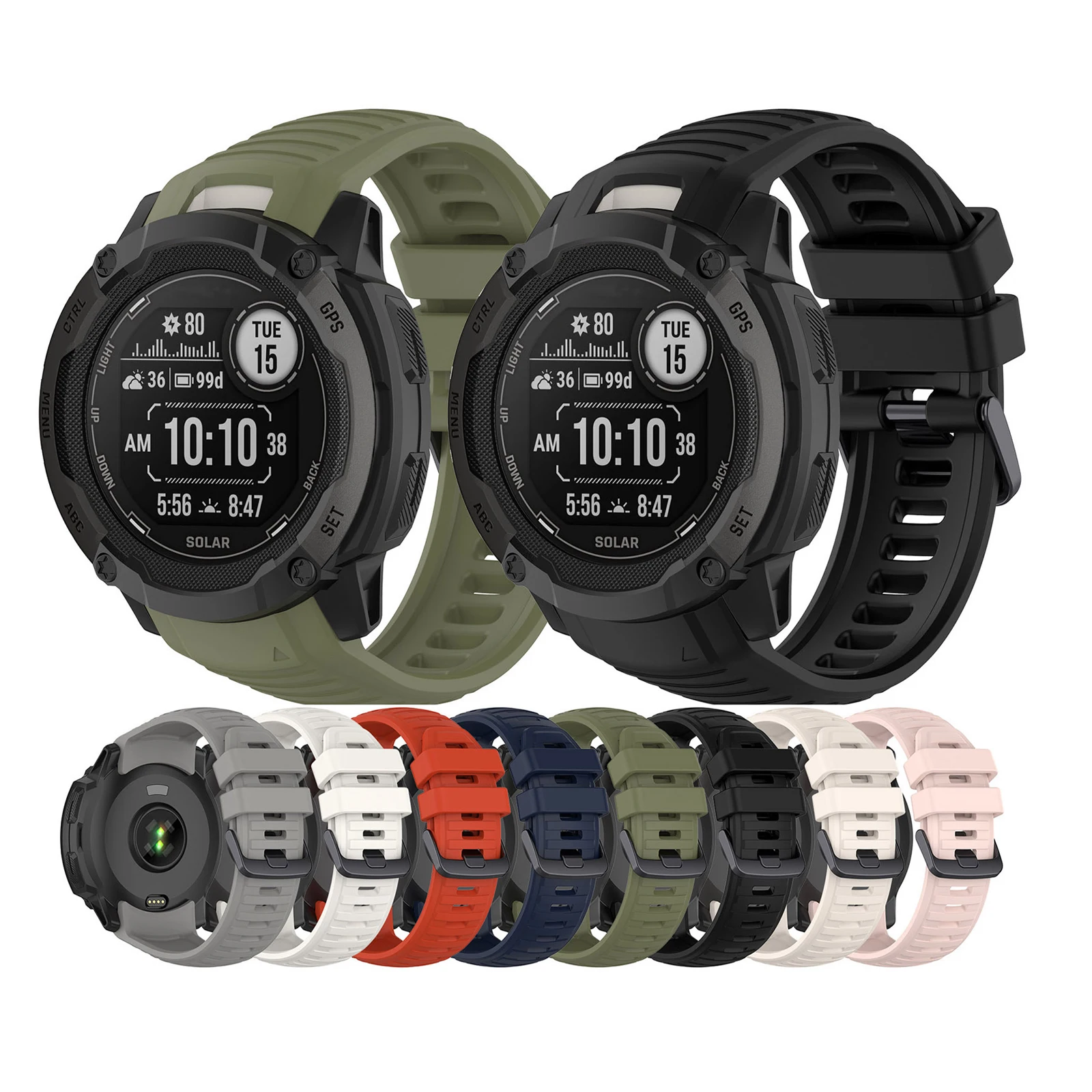 Tschick Official Silicone Strap For Garmin Instinct 2X Smart watch Correa Replacement Bracelet Wrist Band For Instinct 2X Correa