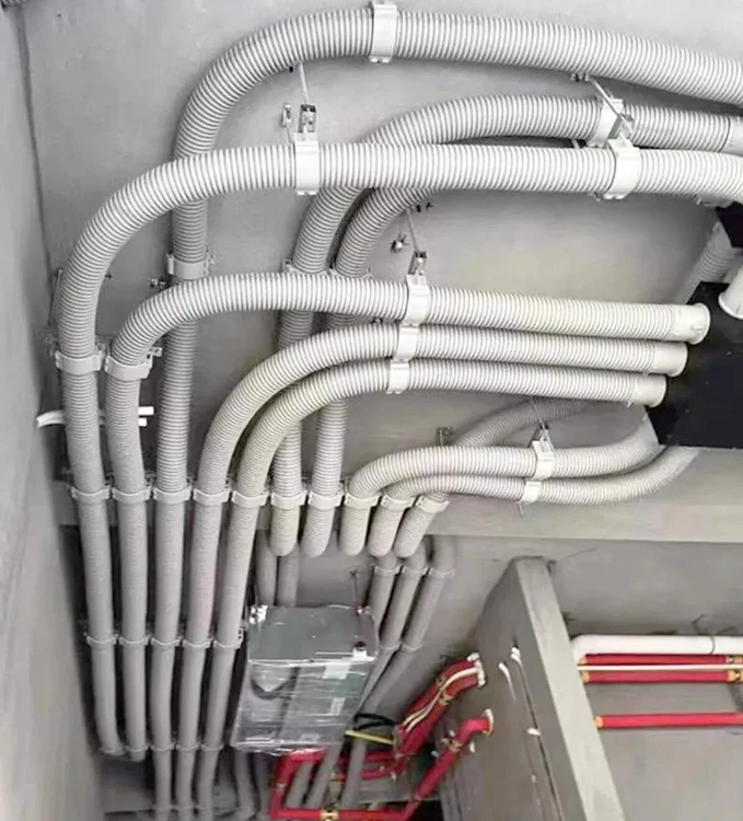 Large-diameter plastic threading corrugate tube PE/PP/PA nylon flame-retardant hose cable wire protection tube