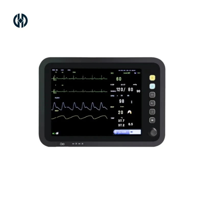 Manhua The Best Quality Assurance Multi-Parameter Touch Screen  Waveform Compatible ICU Monitoring System Monitor