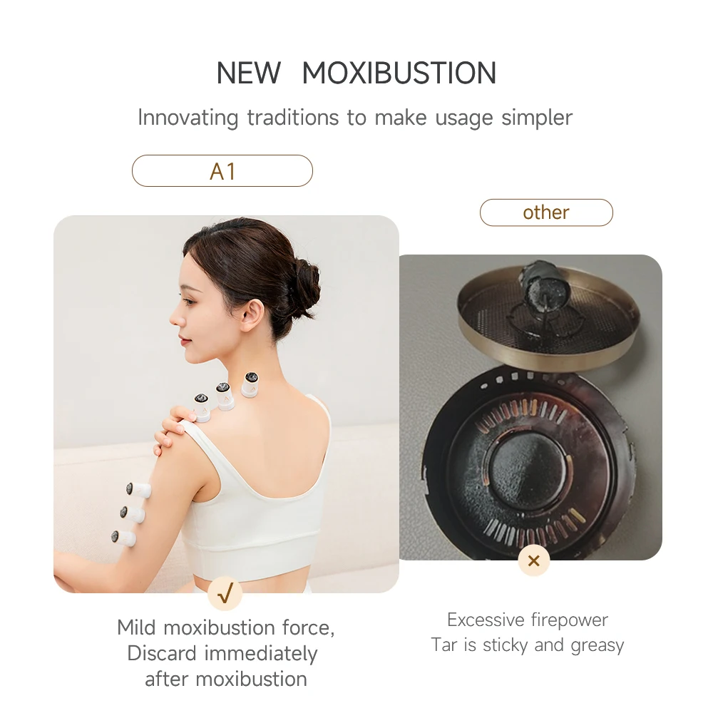 OEM/ODM Handmade Natural Mild Mugwort Moxibustion Sticks and Smokeless Moxa Rolls for Body Moxibustion Therapy