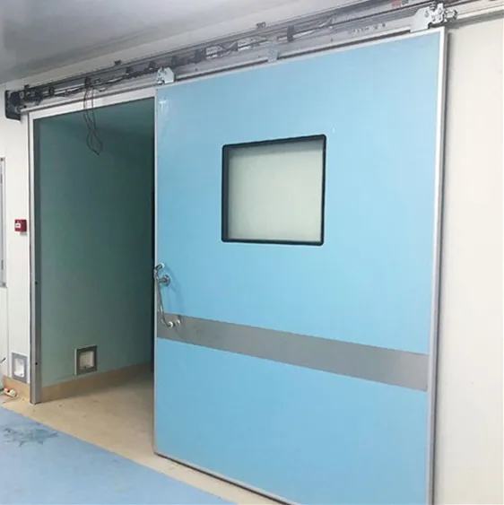 Automatic sliding hospital doors galvanized sheet or stainless steel medical sliding doors